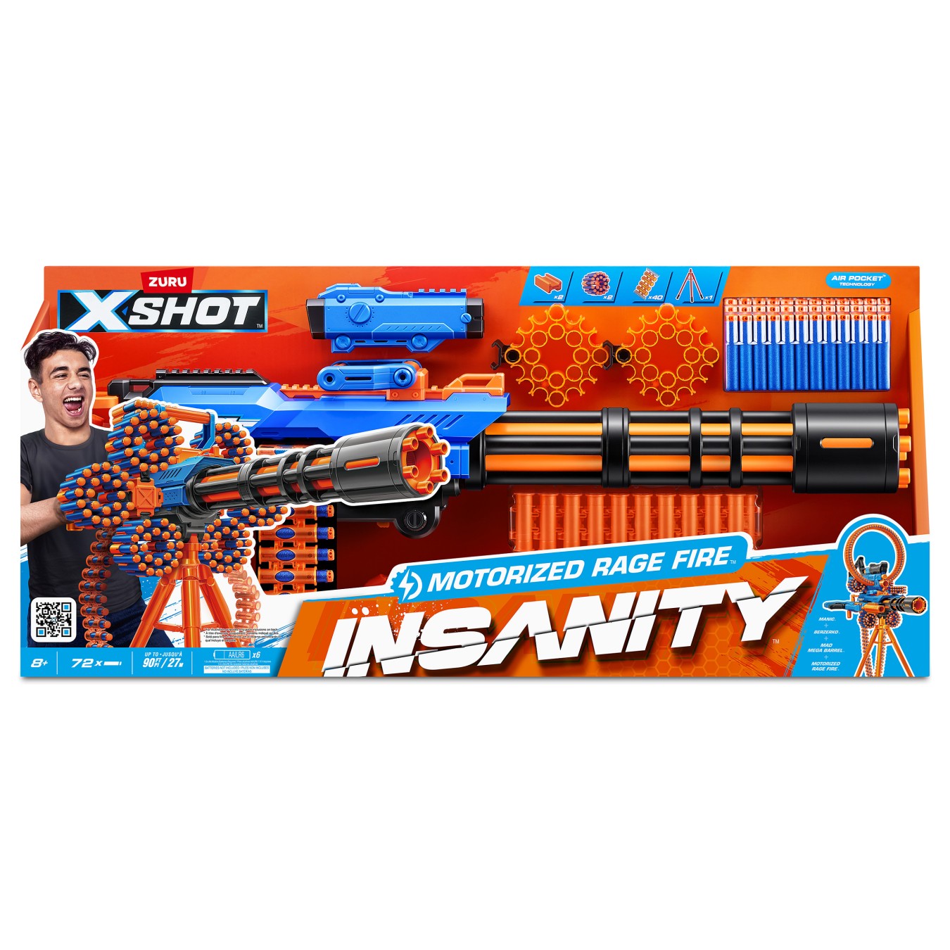 Buy Zuru XSHOT Insanity - Rage Fire inkl. 72 Darts in Cyprus, Nicosia, Limassol, Larnaka, Pafos