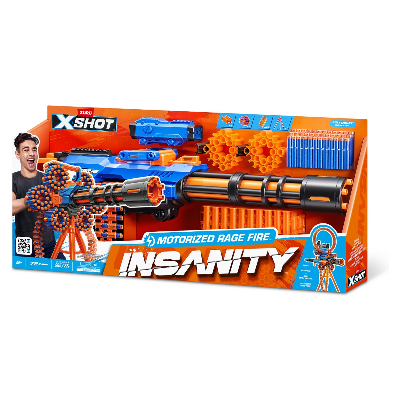 Buy Zuru XSHOT Insanity - Rage Fire inkl. 72 Darts in Cyprus, Nicosia, Limassol, Larnaka, Pafos
