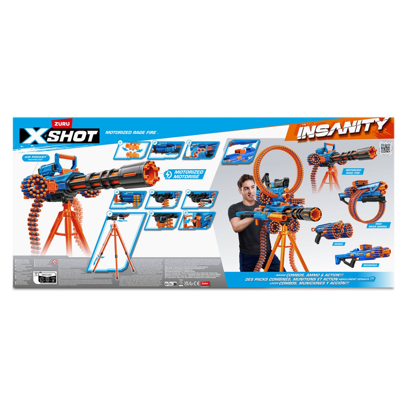 Buy Zuru XSHOT Insanity - Rage Fire inkl. 72 Darts in Cyprus, Nicosia, Limassol, Larnaka, Pafos