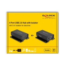 Buy DELOCK 4 Port USB 2.0 Isolator Hub mit 5 kV Isolation fur Datenleitung in Cyprus, Nicosia, Limassol, Larnaka, Pafos