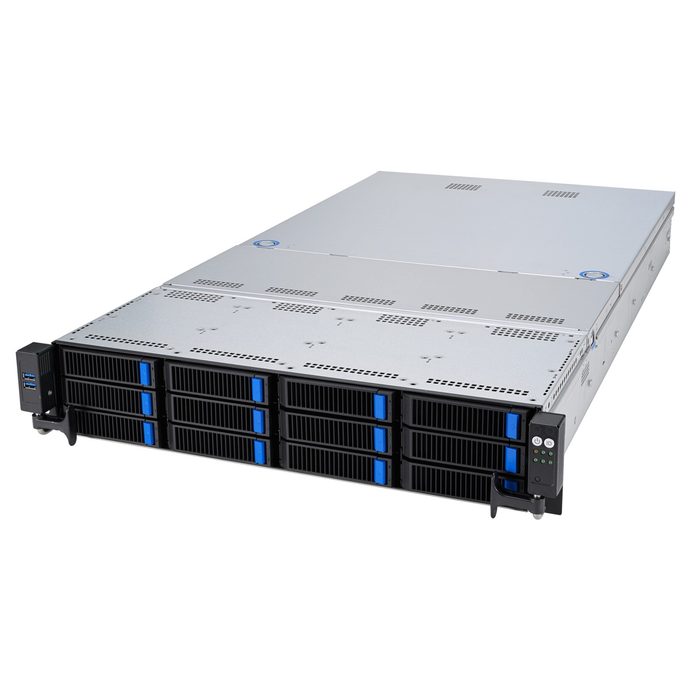 Buy Barebone Server Asus Rack Server RS521A-E12-RS12U 1G 1.6kW 12NVMe FAN RH OCP GPU 2U Single Sockel SP5 90SF03X1-M000C0 in Cyp