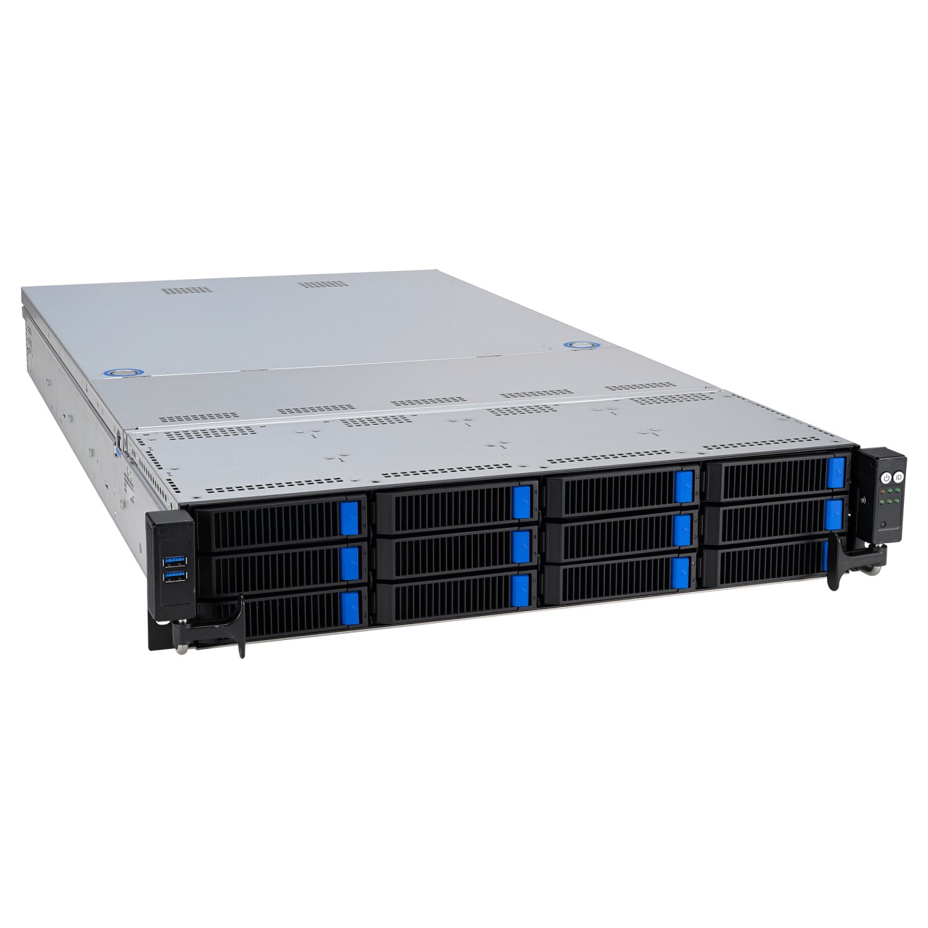 Buy Barebone Server Asus Rack Server RS521A-E12-RS12U 1G 1.6kW 12NVMe FAN RH OCP GPU 2U Single Sockel SP5 90SF03X1-M000C0 in Cyp