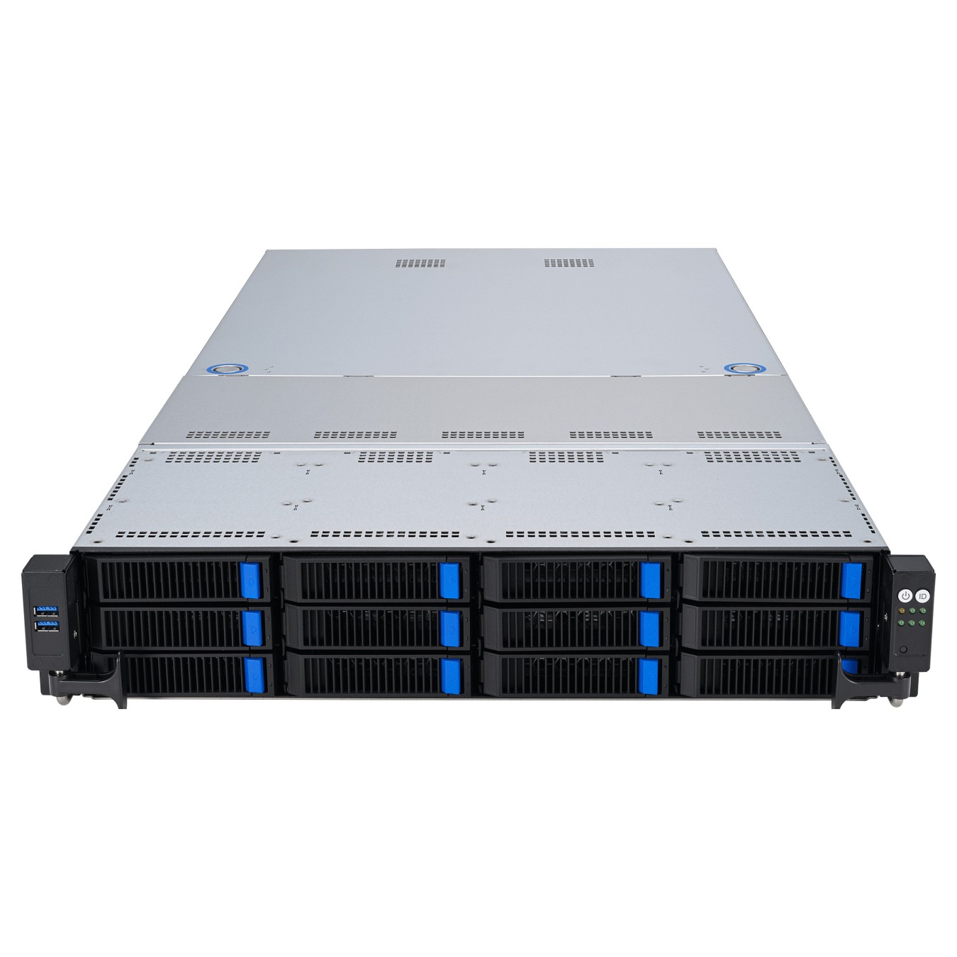 Buy Barebone Server Asus Rack Server RS521A-E12-RS12U 1G 1.6kW 12NVMe FAN RH OCP GPU 2U Single Sockel SP5 90SF03X1-M000C0 in Cyp