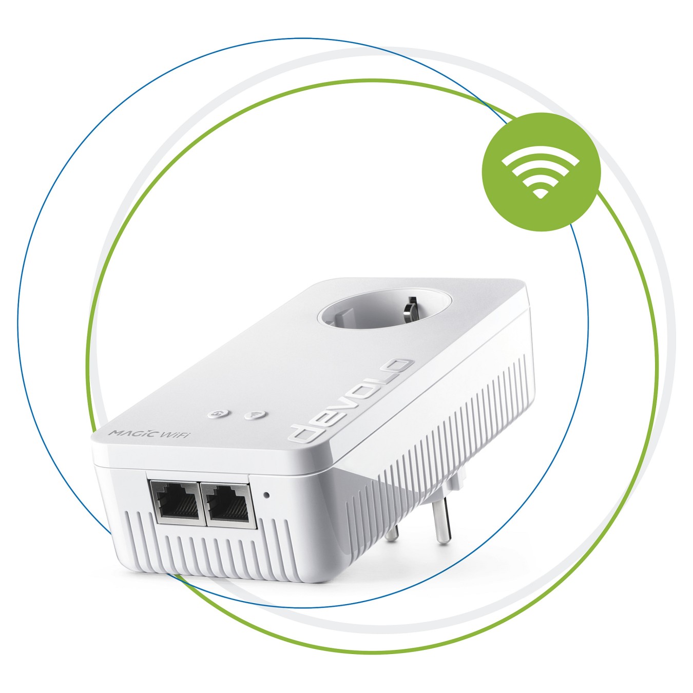 Buy devolo Magic 2 WiFi next Powerline Adapter Powerline bis zu 2.400 Mbit s, WiFi 5 bis zu 1.167 Mbit s, 2x Gigabit LAN in Cypr