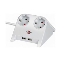 Buy Brennenstuhl Tischsteckdose 2x 2-USB Ports 2100mA weiß in Cyprus, Nicosia, Limassol, Larnaka, Pafos