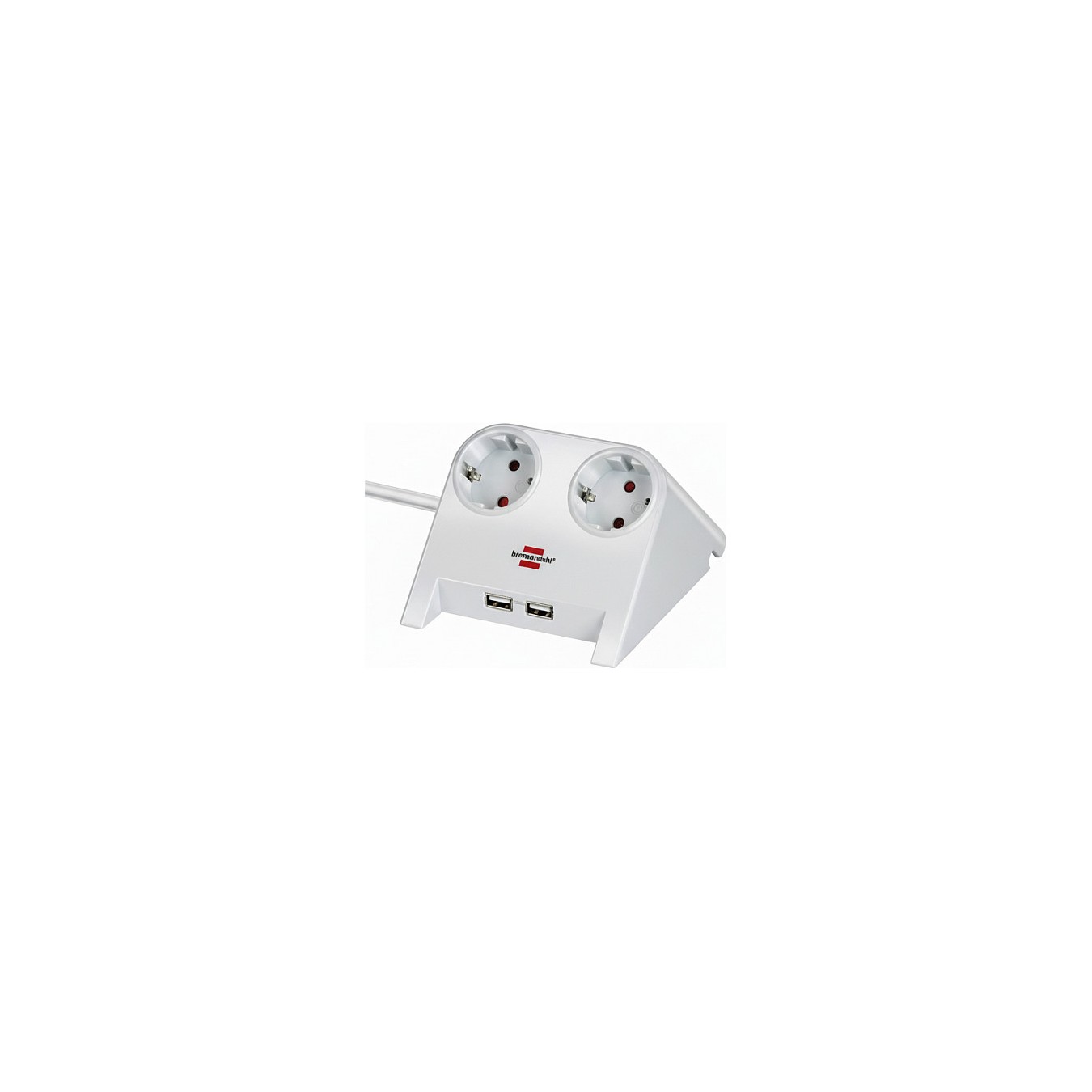 Buy Brennenstuhl Tischsteckdose 2x 2-USB Ports 2100mA weiß in Cyprus, Nicosia, Limassol, Larnaka, Pafos