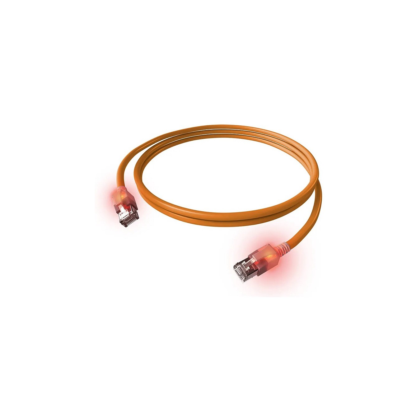 Buy EasyLan DualBoot LED Patchkabel RJ45 S FTP Cat.6A (Class EA), mit saCon Stecker, LSOH, orange, 7,5 m in Cyprus, Nicosia, Lim
