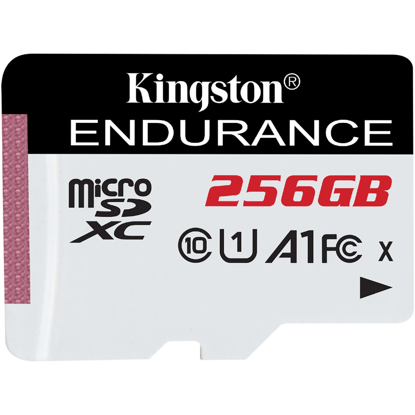Kingston High Endurance microSDXC Card - 256GB - Class 10 UHS-I U1 A1, 95/45 MB/s, Black/White