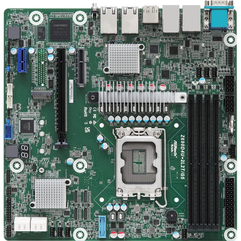 Buy ASRock Z690D4U-2L2T/G5 - Micro-ATX LGA1700 Server Motherboard, Z690, DDR5, 4... in Cyprus, Nicosia, Limassol, Larnaka, Pafos