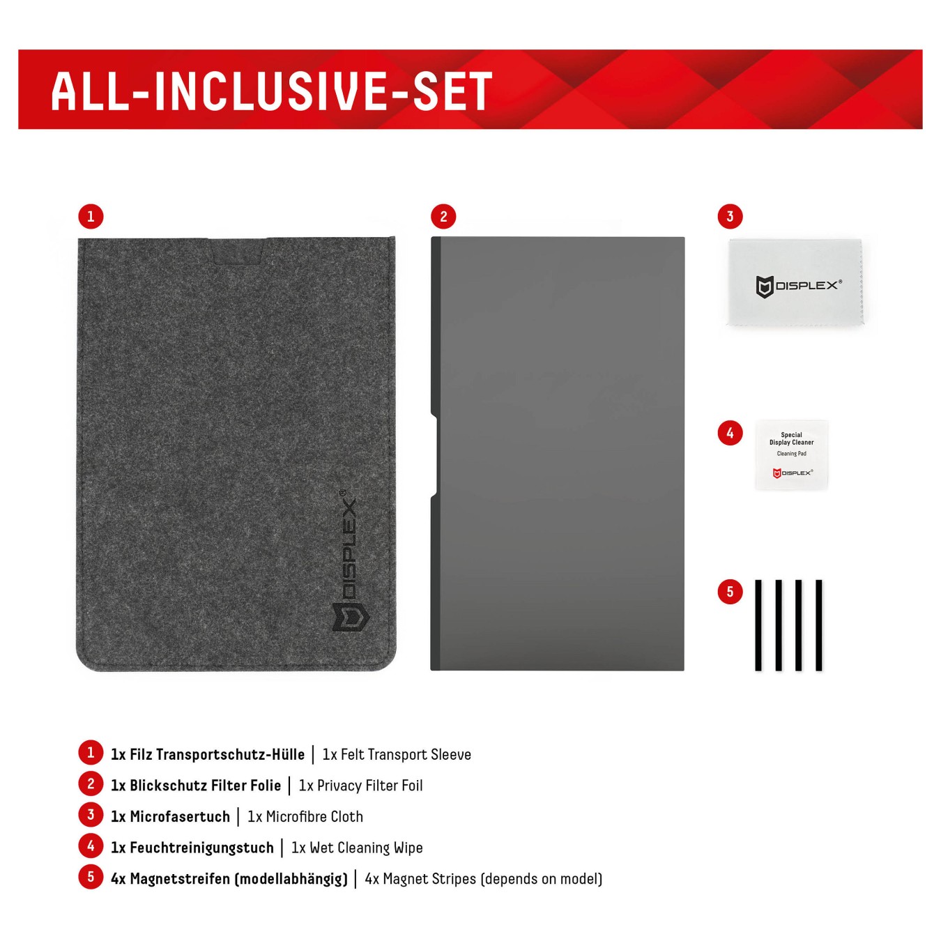 Buy DISPLEX PRIVACY SAFE Magnetischer 2-Wege Blickschutzfilter für Laptop Notebook 13.3'' (16:9) in Cyprus, Nicosia, Limassol, L