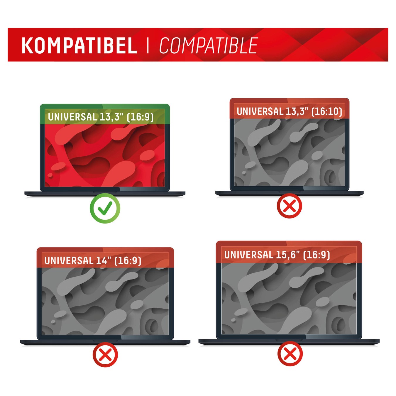 Buy DISPLEX PRIVACY SAFE Magnetischer 2-Wege Blickschutzfilter für Laptop Notebook 13.3'' (16:9) in Cyprus, Nicosia, Limassol, L