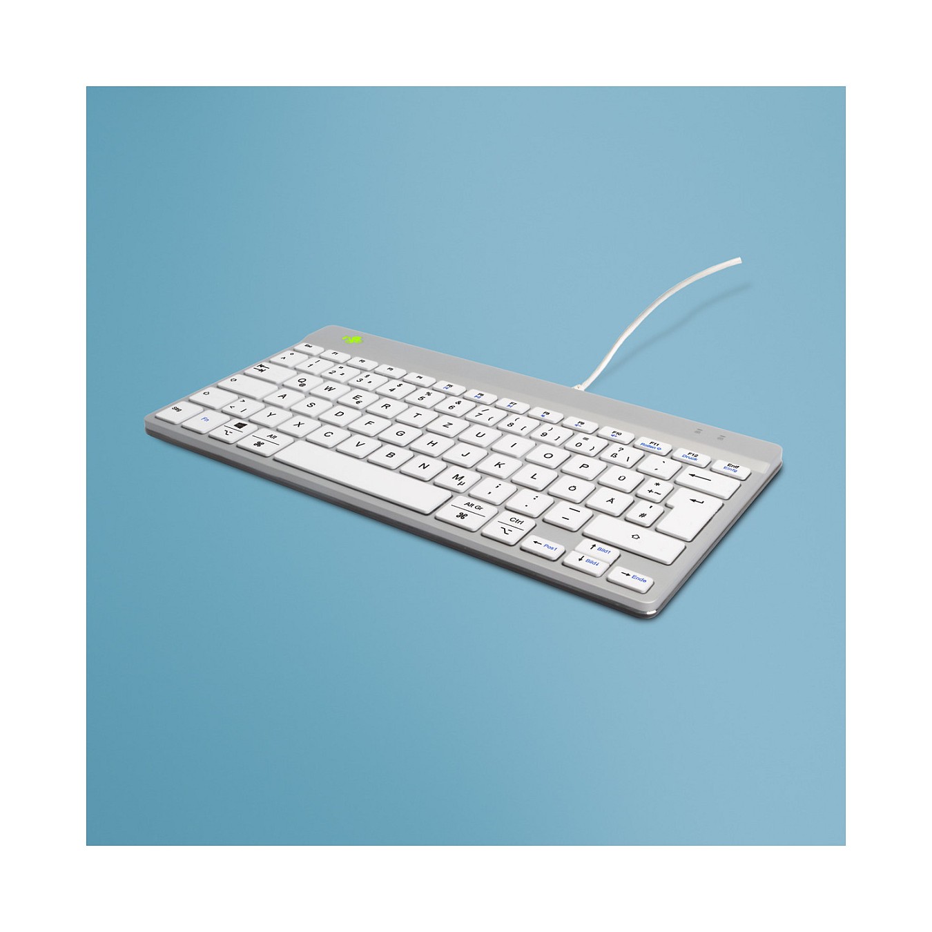Buy R-Go Compact Break ergonomische Tastatur QWERTZ (DE), verkabelt, weiß in Cyprus, Nicosia, Limassol, Larnaka, Pafos