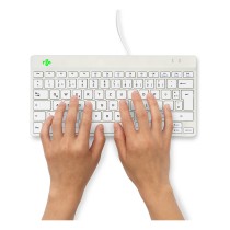 Buy R-Go Compact Break ergonomische Tastatur QWERTZ (DE), verkabelt, weiß in Cyprus, Nicosia, Limassol, Larnaka, Pafos