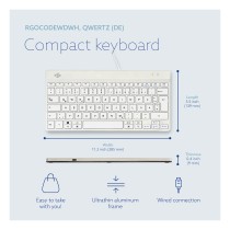 Buy R-Go Compact Break ergonomische Tastatur QWERTZ (DE), verkabelt, weiß in Cyprus, Nicosia, Limassol, Larnaka, Pafos