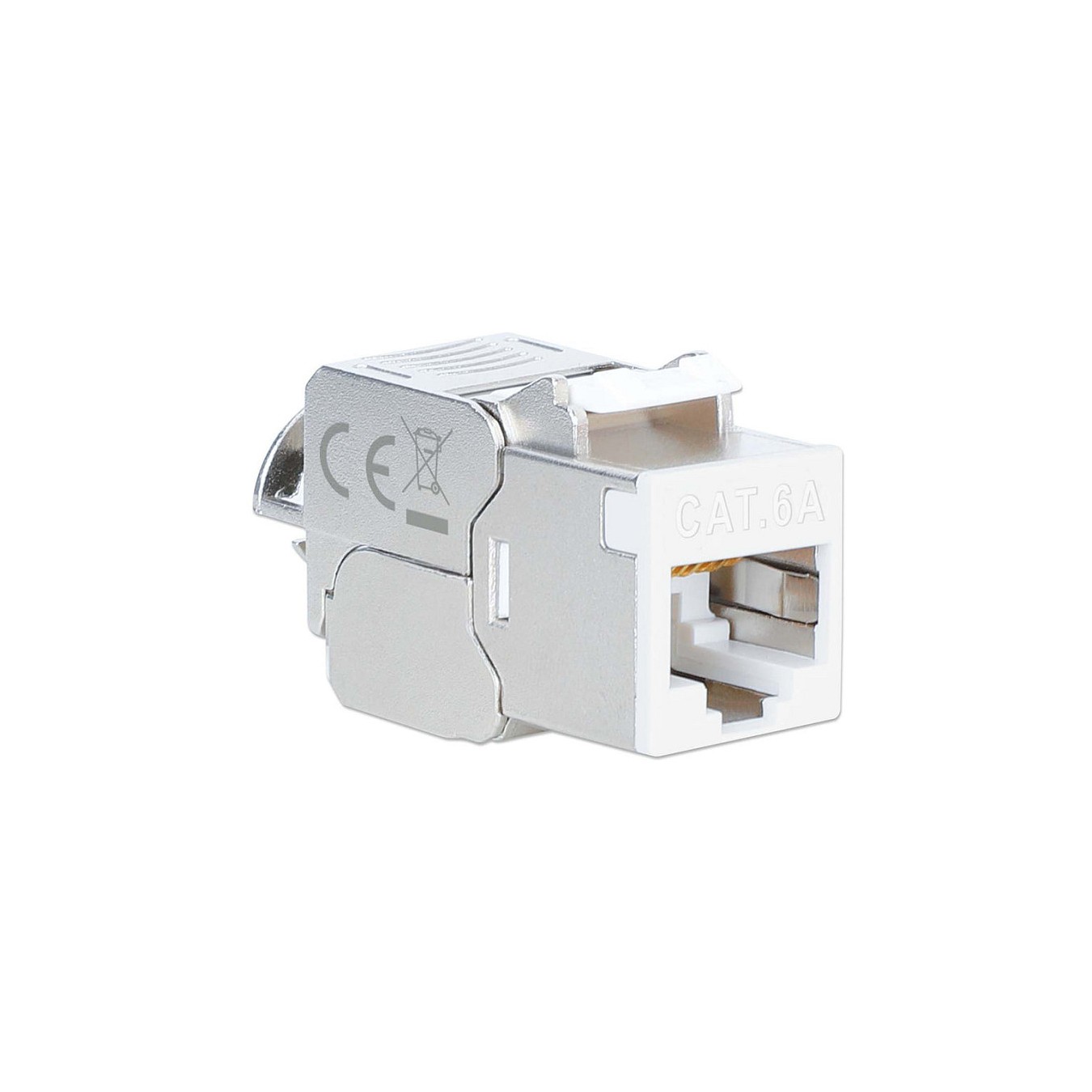 Buy INTELLINET Cat6a 10G STP Keystone-Modul weiß in Cyprus, Nicosia, Limassol, Larnaka, Pafos