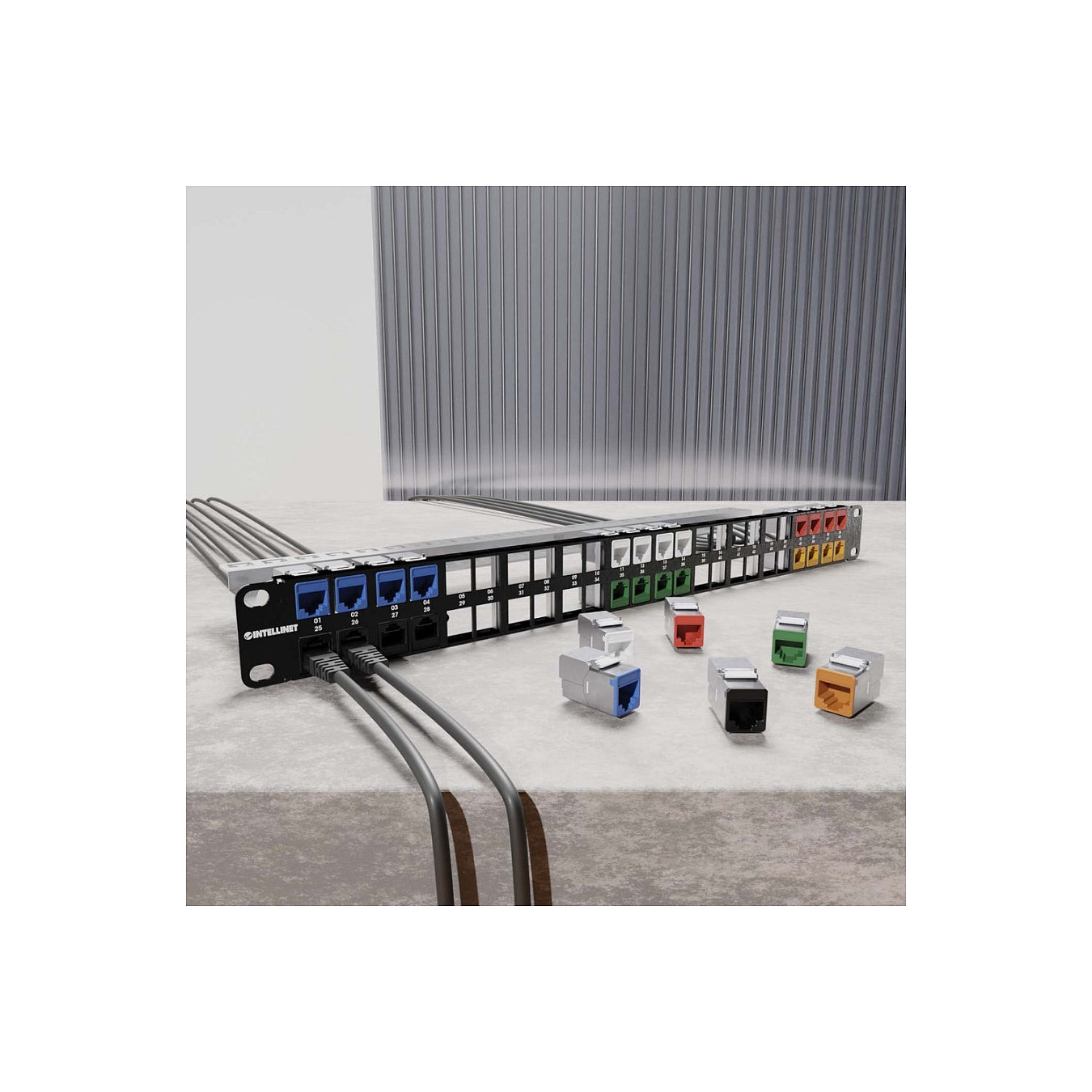 Buy INTELLINET Cat6a 10G STP Keystone-Modul weiß in Cyprus, Nicosia, Limassol, Larnaka, Pafos