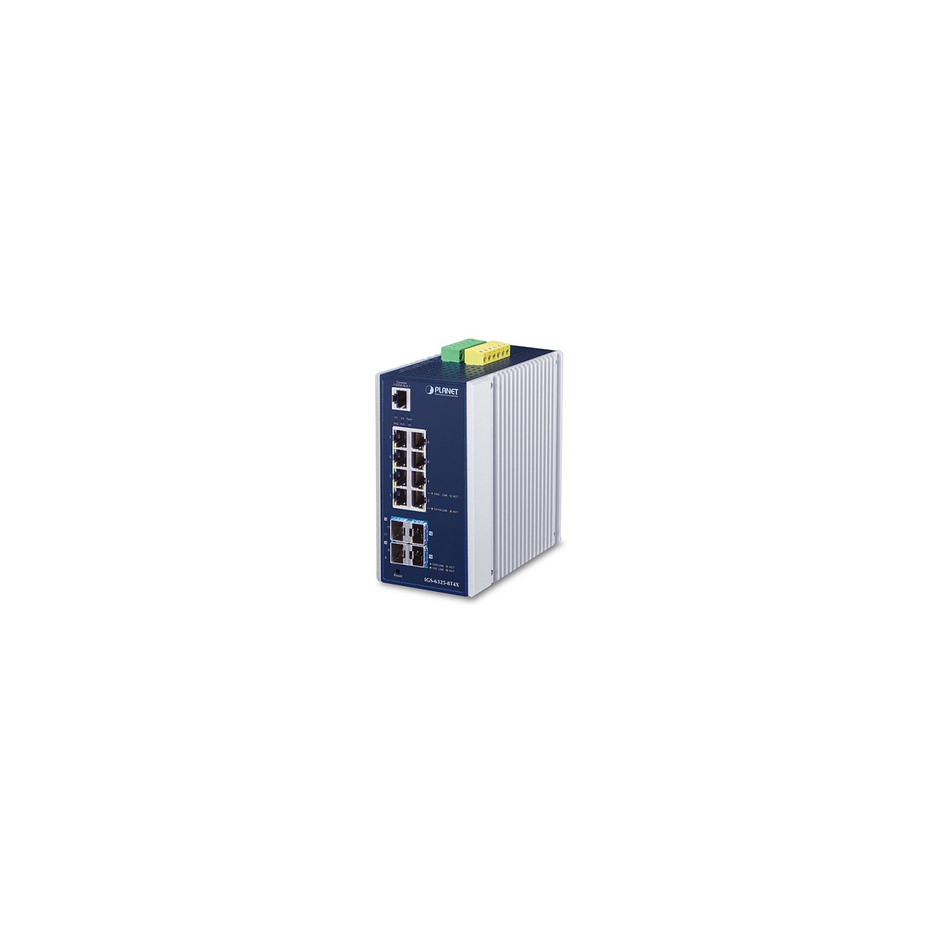 Buy PLANET Industrial L3 8-Port 1000T + 4-Port 10G SFP+ in Cyprus, Nicosia, Limassol, Larnaka, Pafos