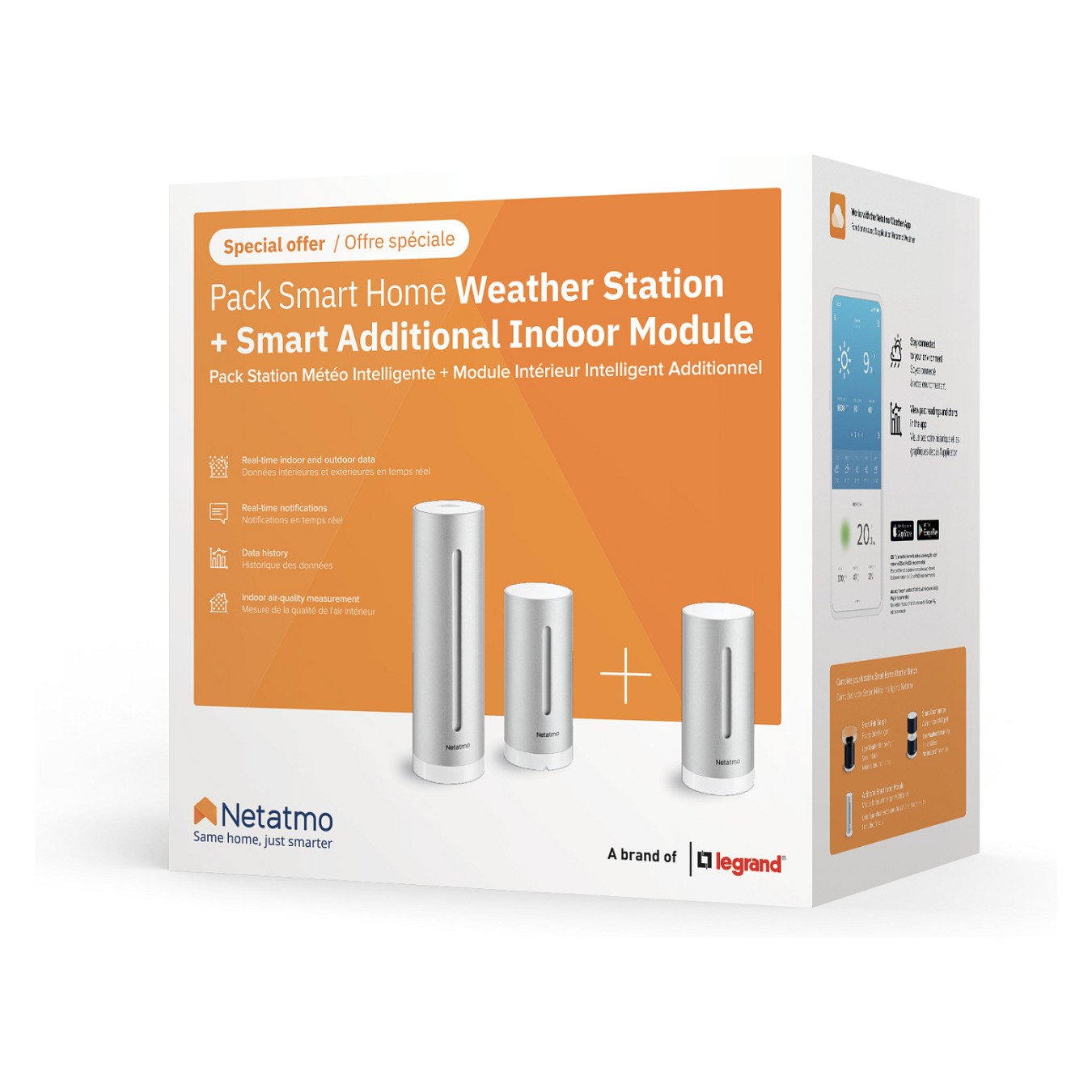 Buy Netatmo Wetterstation und zusätzliches Smartes Innenmodul in Cyprus, Nicosia, Limassol, Larnaka, Pafos