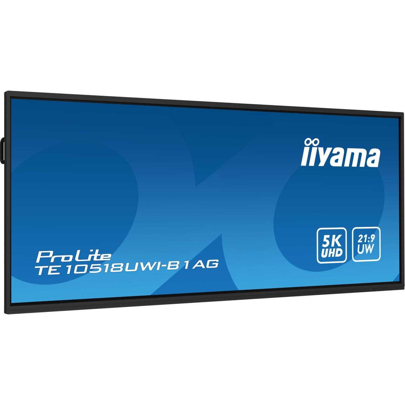 iiyama TE10518UWI-B1AG - 105-inch 21:9 5K UHD Interactive Touch LED VA, Android 8GB/64GB, Wi-Fi, USB-C PD 100W, Black