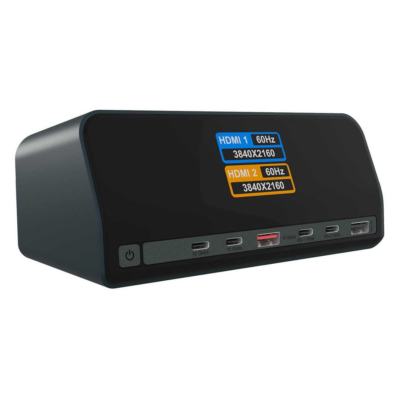 Buy 11-in-1 DockingStation mit Power Delivery Lade-Ports und großem LCD-Display, mit 160 W GaN Lade-Adapter in Cyprus, Nicosia, 