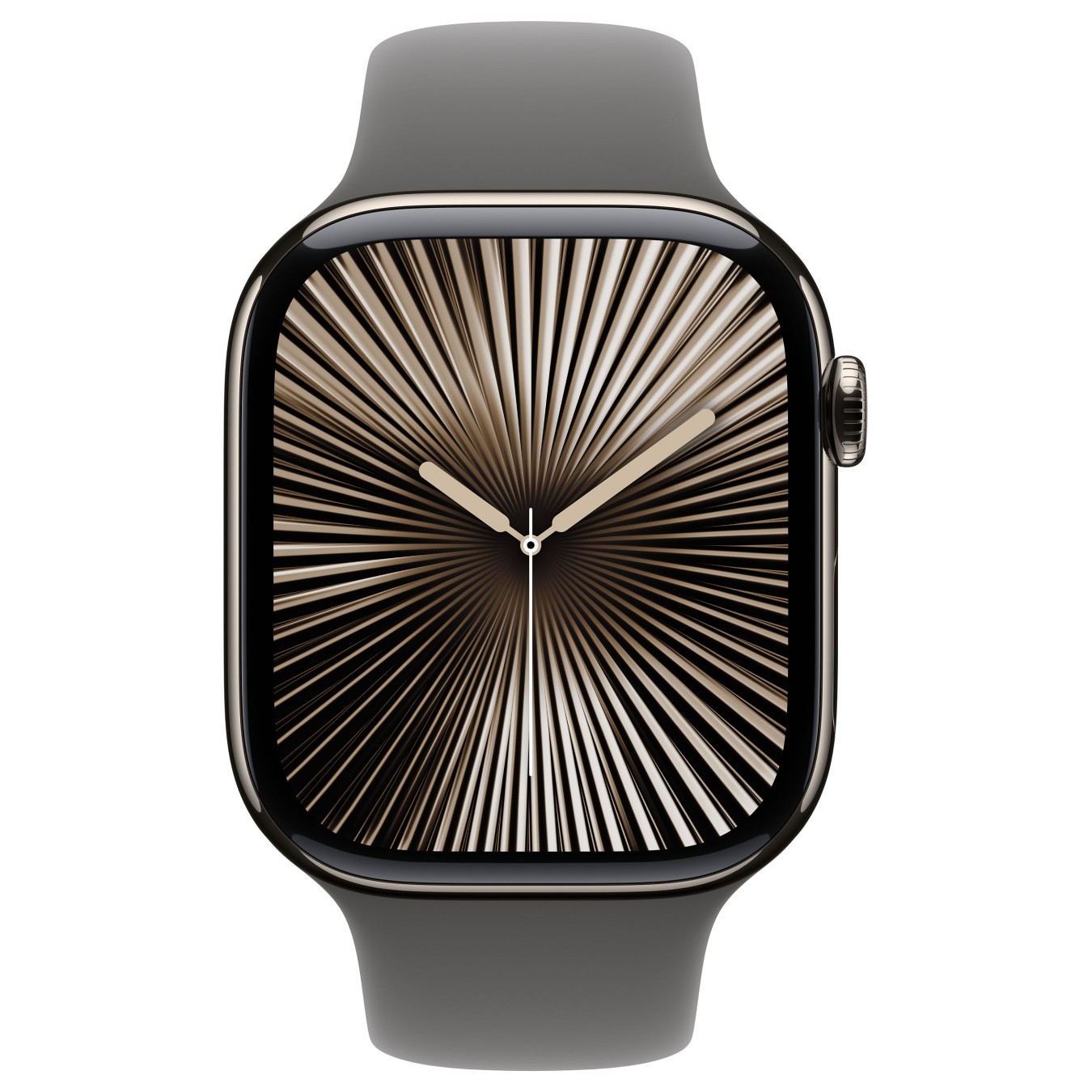 Buy APPLE Watch Series 10 GPS + Cellular 46mm Natural Titanium Case with Stone Grey Sport Band - S M in Cyprus, Nicosia, Limasso