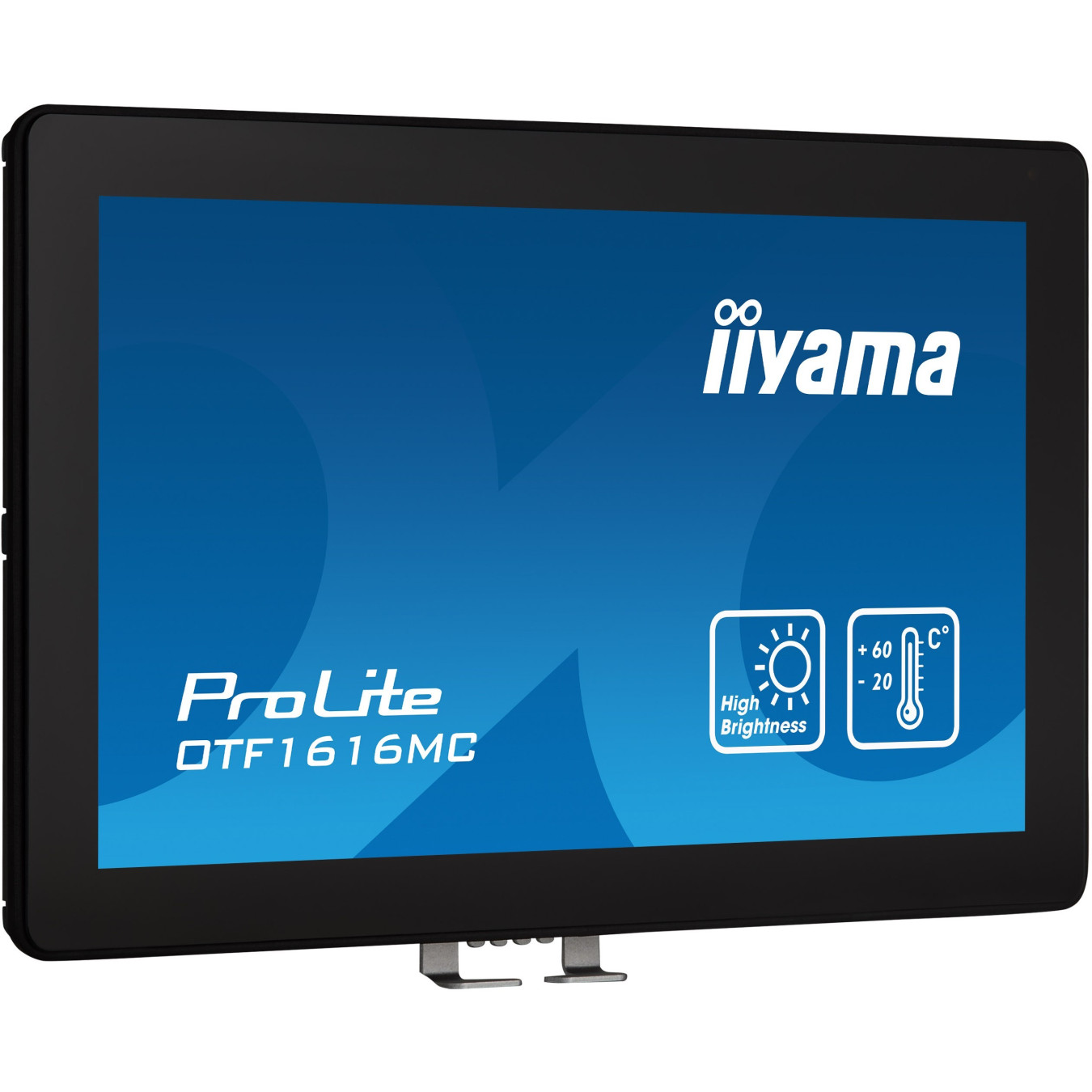 IIYAMA OTF1616MC-B1 - 15.6in PCAP 10-touch Touchscreen, Full HD, 1100 cd/m2, IP65, HDMI/DP/USB, Black