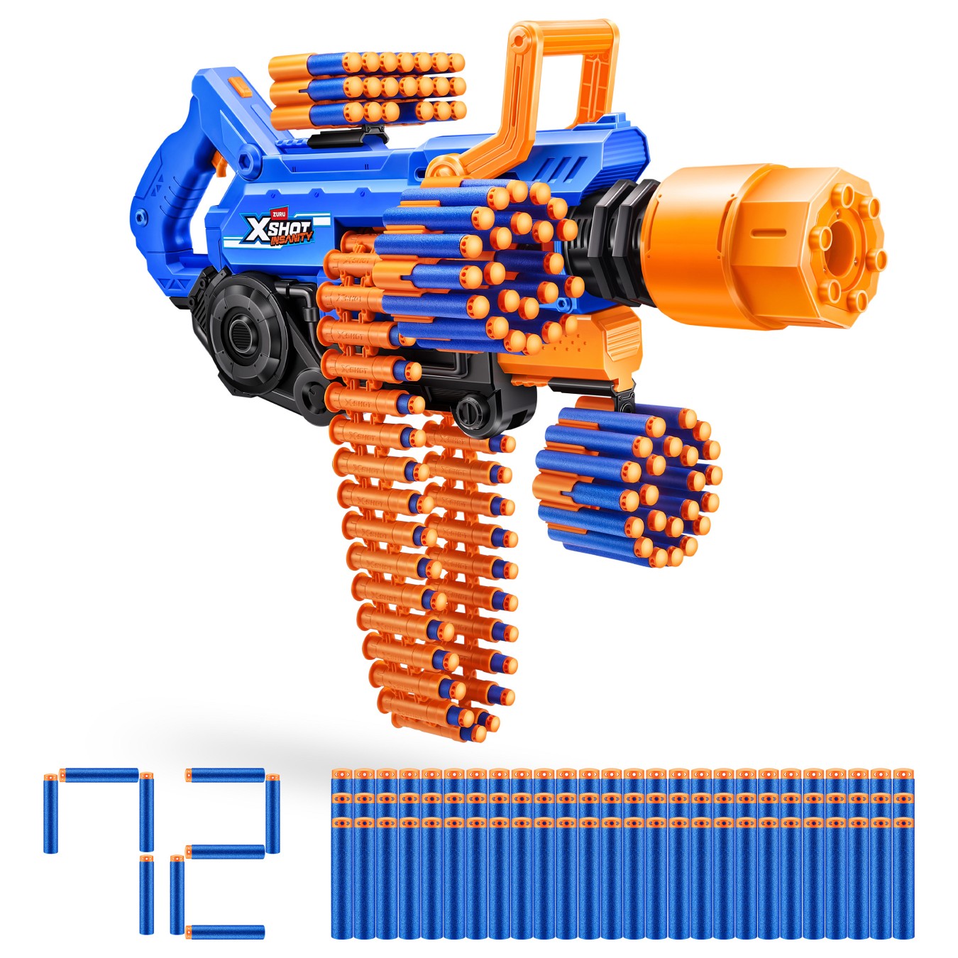 Buy ZURU XSHOT Insanity - Blaster Smoke N Barrel (inkl. 72 Darts) in Cyprus, Nicosia, Limassol, Larnaka, Pafos