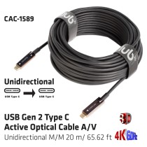 Buy Club3D Kabel USB 3.2 Typ C 20m aktiv optisch A V St St retail in Cyprus, Nicosia, Limassol, Larnaka, Pafos