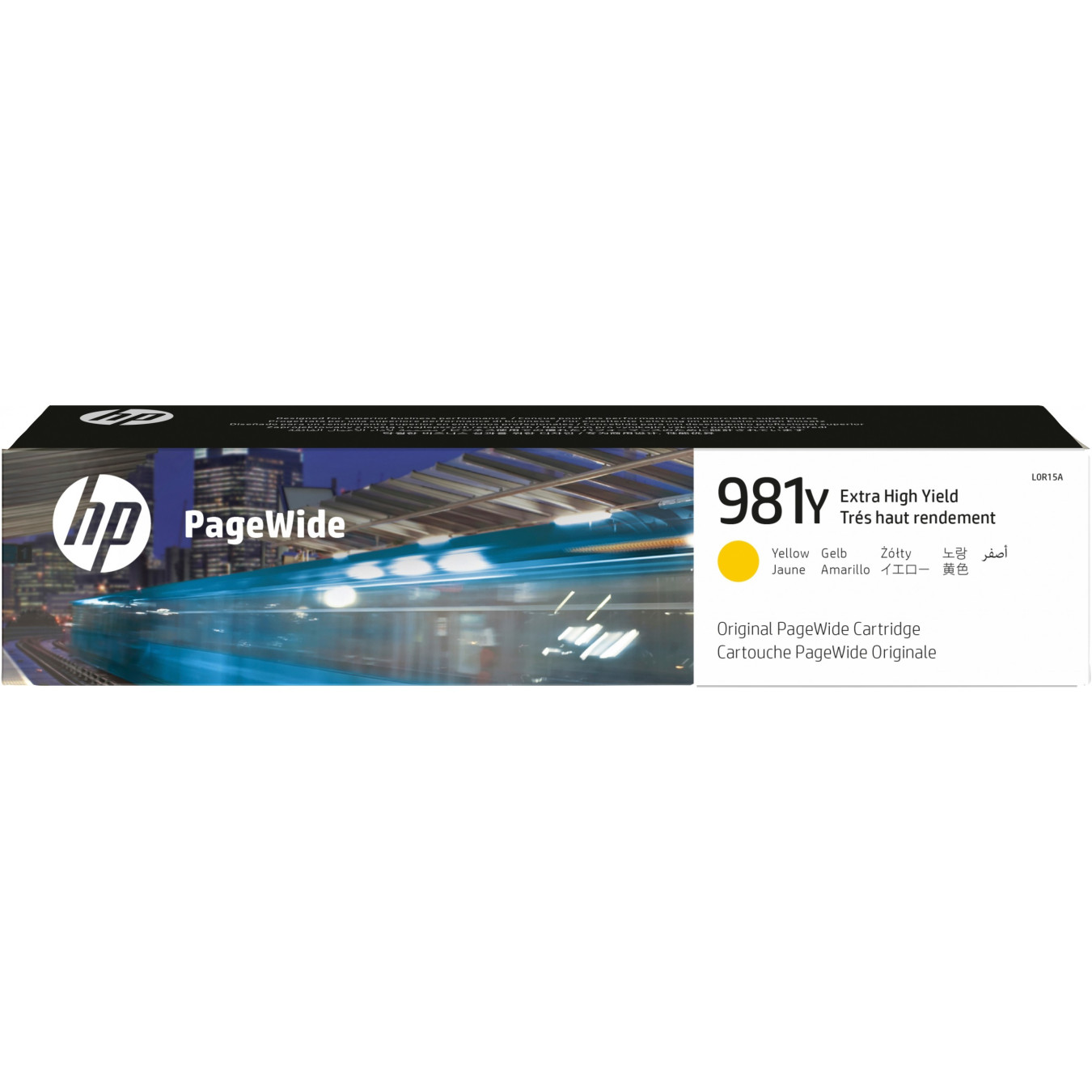 HP 981Y PageWide Extra High Yield Yellow Ink Cartridge - L0R15A - 182.5 ml, ~16,000 pages (Original)