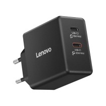 Buy N Lenovo Dual USB-C 65W GaN Charger Black EU in Cyprus, Nicosia, Limassol, Larnaka, Pafos
