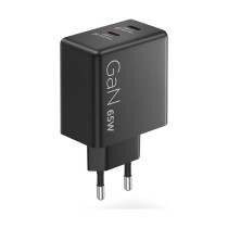Buy N Lenovo Dual USB-C 65W GaN Charger Black EU in Cyprus, Nicosia, Limassol, Larnaka, Pafos