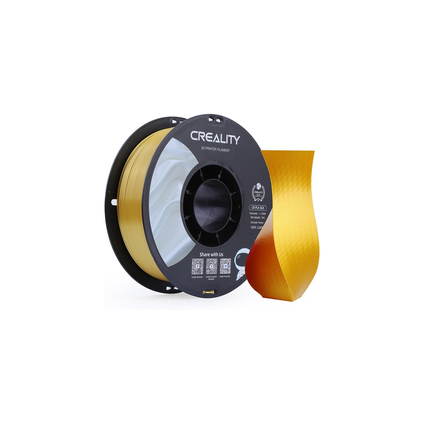 Buy Creality CR-Silk PLA Filament Blau Gelb. 3D-Filament (1 kg. 1.75 mm. auf Rolle) in Cyprus, Nicosia, Limassol, Larnaka, Pafos