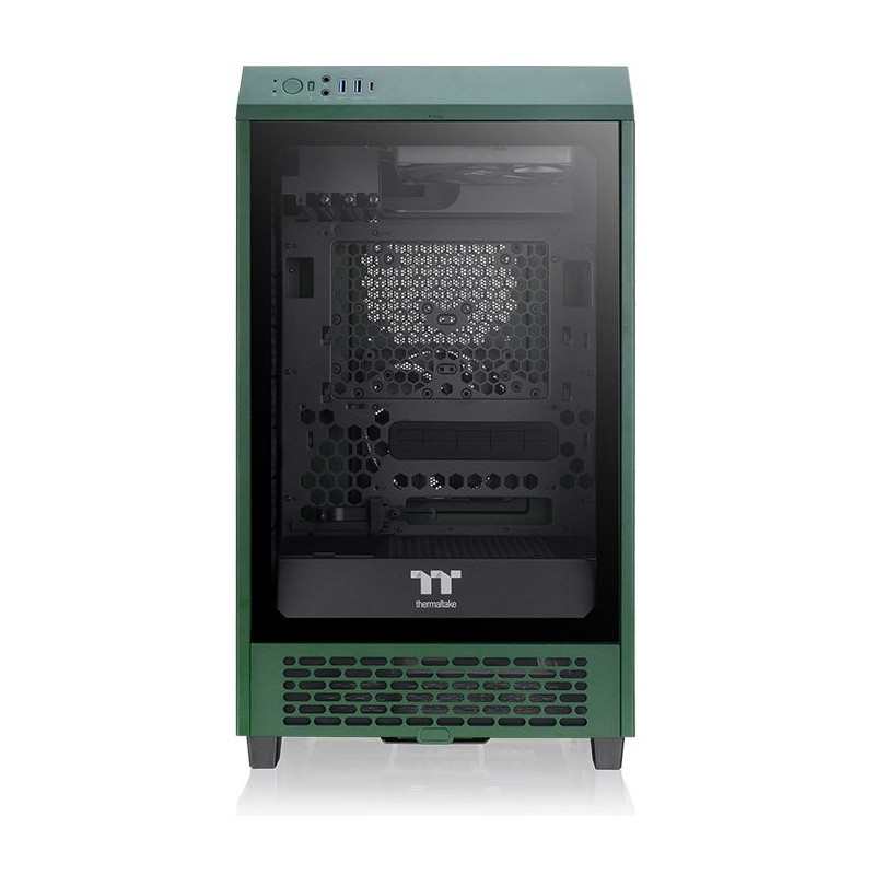Buy Thermaltake Tower 200 TG - Mini-ITX Mini Tower Case, Dark Green, 380mm GPU, ... in Cyprus, Nicosia, Limassol, Larnaka, Pafos
