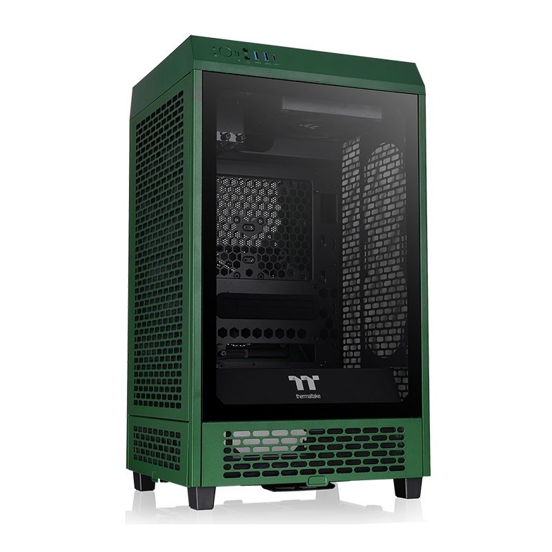 Buy Thermaltake Tower 200 TG - Mini-ITX Mini Tower Case, Dark Green, 380mm GPU, ... in Cyprus, Nicosia, Limassol, Larnaka, Pafos
