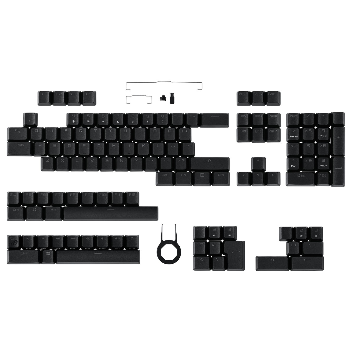 Buy Asus ROG PBT Keycap-Set (schwarz, 124 Stck) in Cyprus, Nicosia, Limassol, Larnaka, Pafos