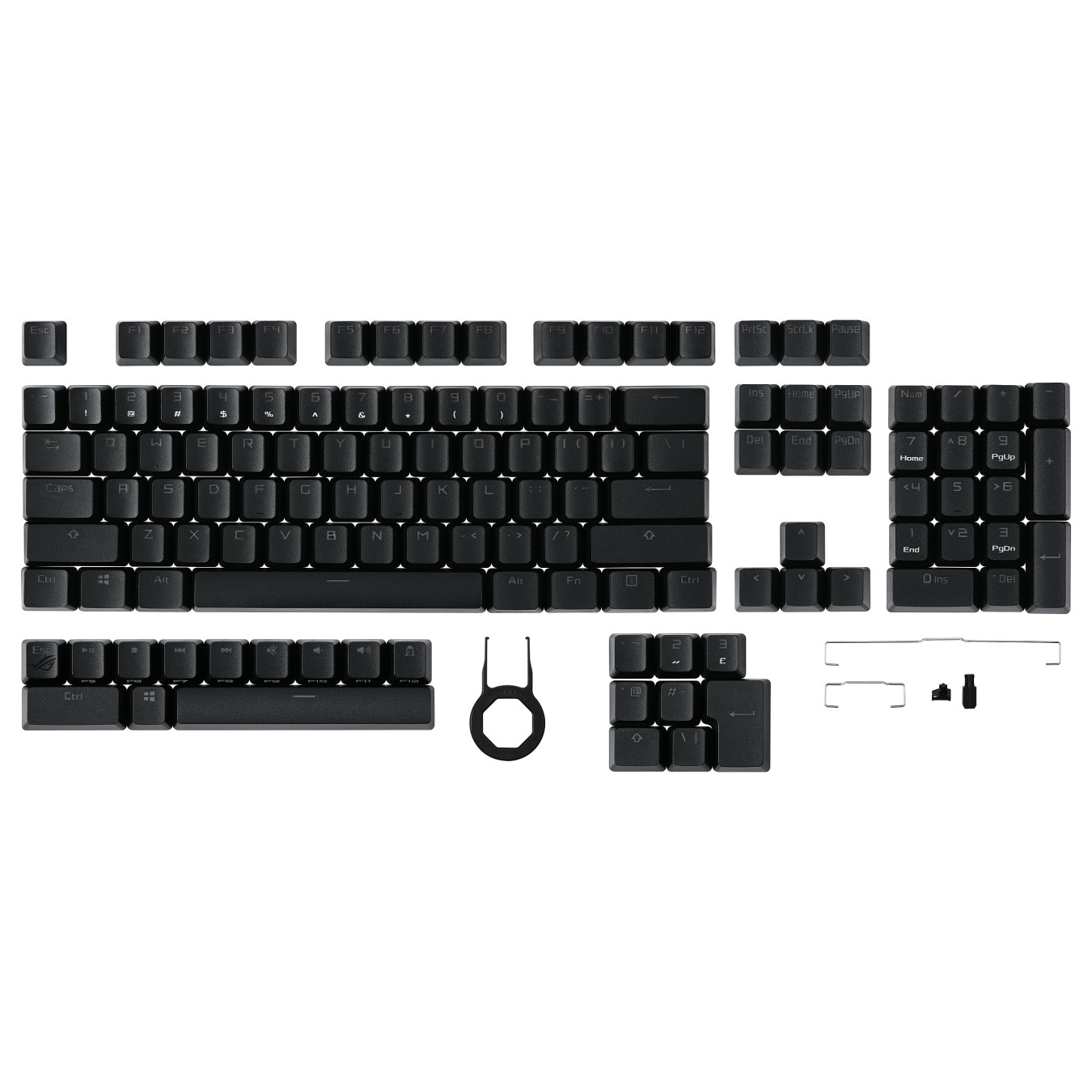 Buy Asus ROG PBT Keycap-Set (schwarz, 124 Stck) in Cyprus, Nicosia, Limassol, Larnaka, Pafos