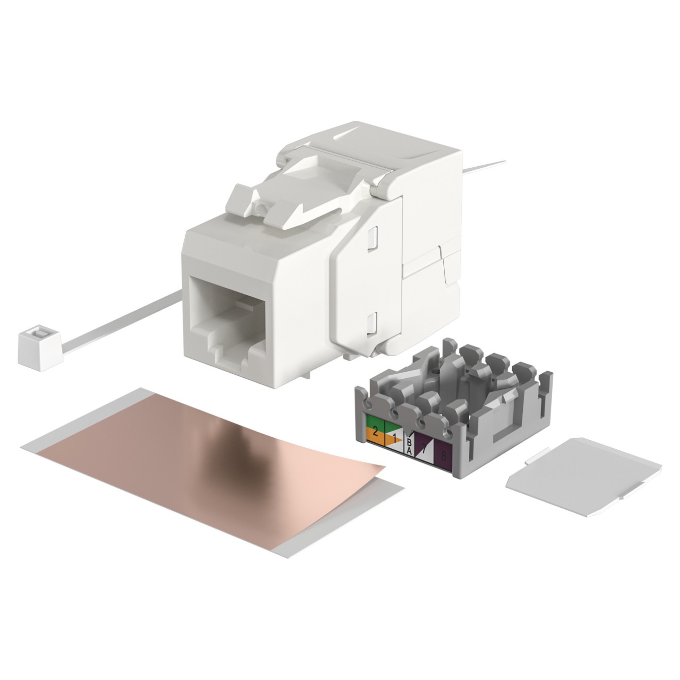 Buy EFB RJ45 Keystone UTP, Cat.6, 250MHz, Komponenten zertifiziert, wei in Cyprus, Nicosia, Limassol, Larnaka, Pafos
