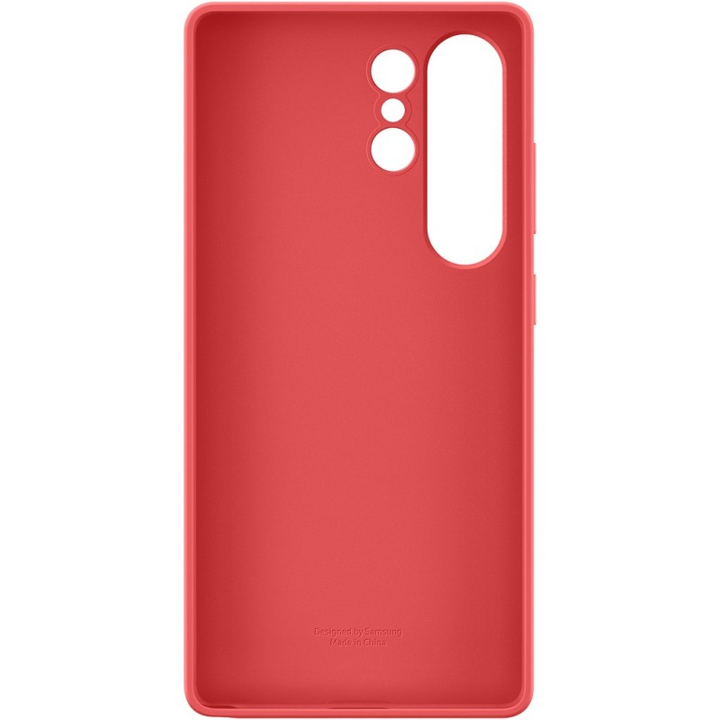 Buy Samsung Silicone Back Cover - Galaxy S25 Ultra - Red Slim Protective Case in Cyprus, Nicosia, Limassol, Larnaka, Pafos
