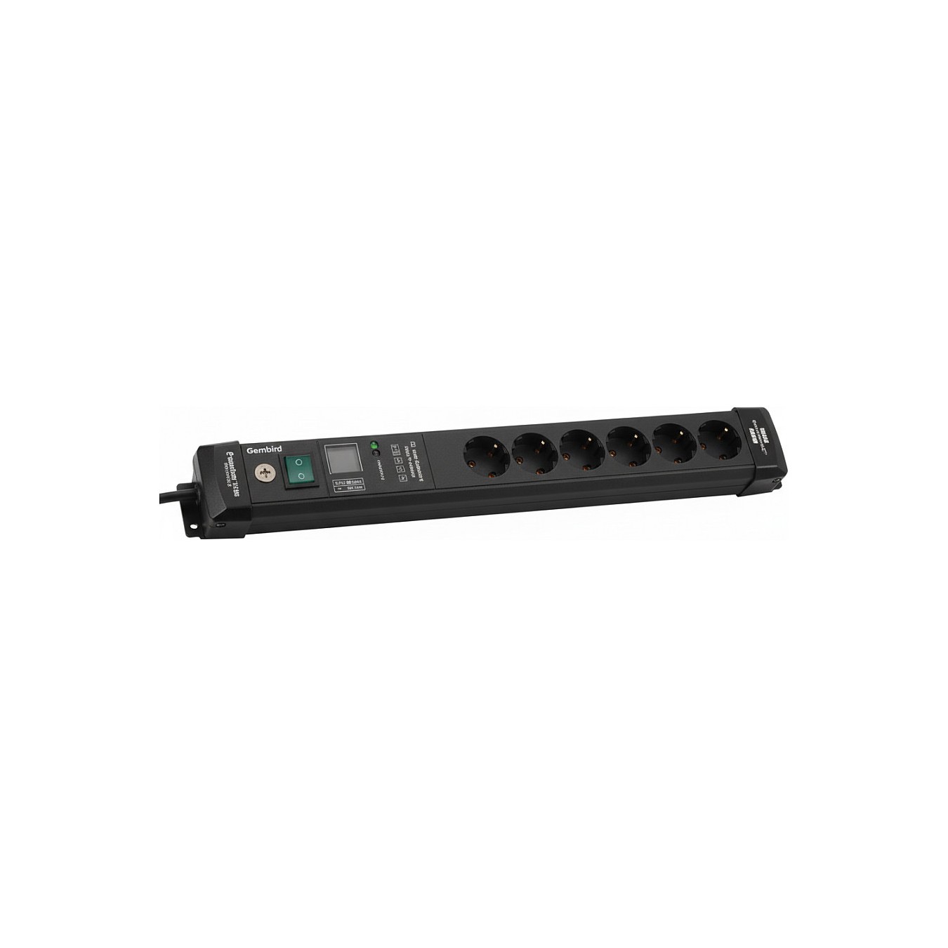 Buy Brennenstuhl Premium-Line ÜSS 6fach schwarz DE in Cyprus, Nicosia, Limassol, Larnaka, Pafos