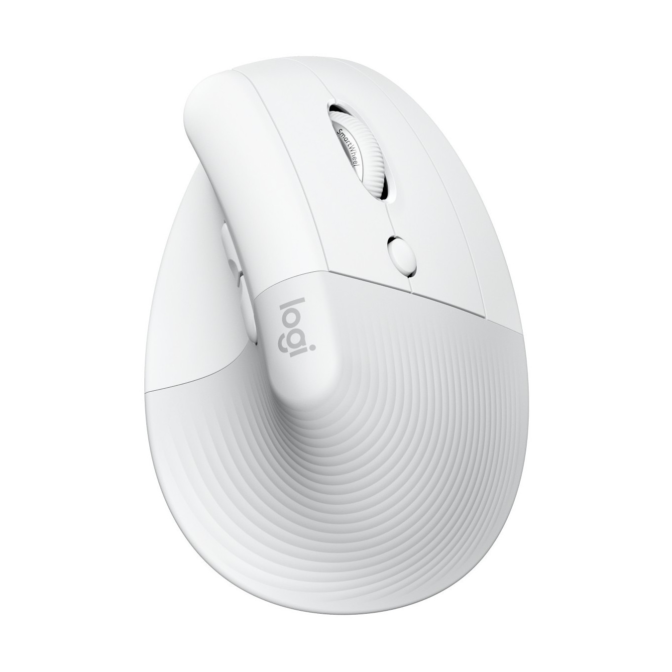 Logitech Lift for Mac - Vertical Ergonomic Wireless Mouse - Off-White, 6 Buttons, Optical 4000 DPI, Bluetooth & Logi Bolt