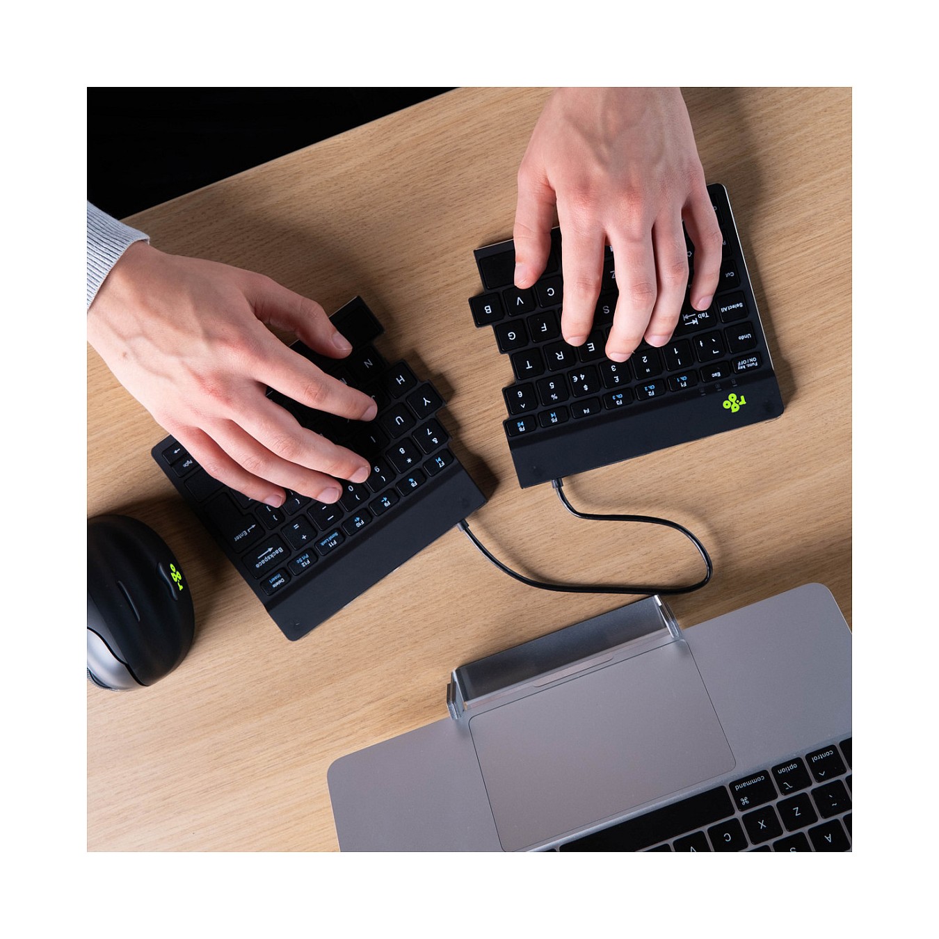 Buy R-Go Split Break Ergonomische Bluetooth-Tastatur Pausenanzeige, Ultradünn für besseren Blutkreislauf in Cyprus, Nicosia, Lim