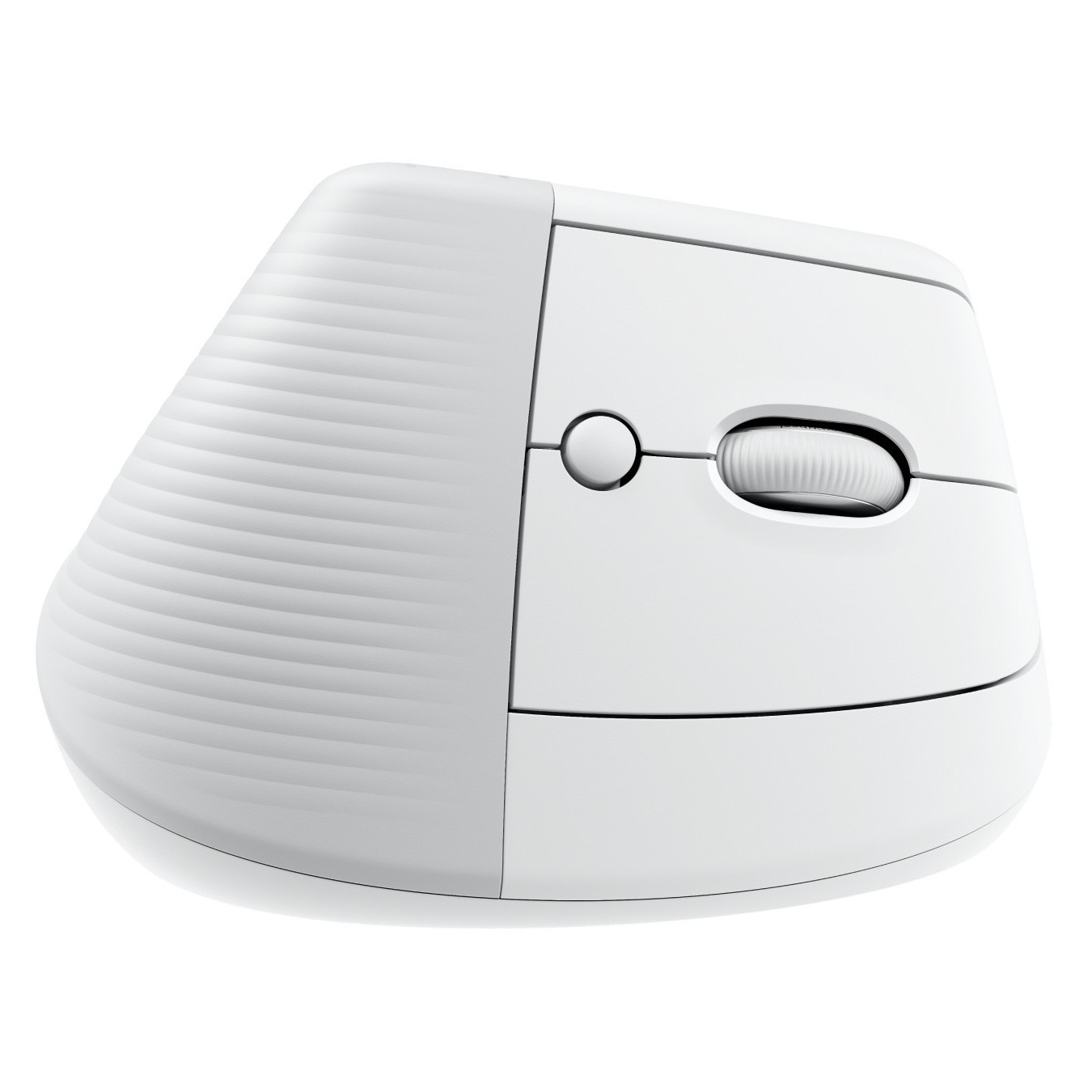Logitech Lift for Mac - Vertical Ergonomic Wireless Mouse - Off-White, 6 Buttons, Optical 4000 DPI, Bluetooth & Logi Bolt
