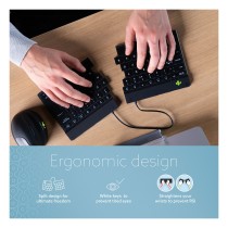 Buy R-Go Split Break Ergonomische Bluetooth-Tastatur Pausenanzeige, Ultradünn für besseren Blutkreislauf in Cyprus, Nicosia, Lim