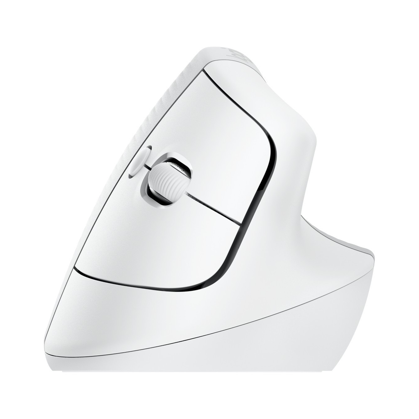Logitech Lift for Mac - Vertical Ergonomic Wireless Mouse - Off-White, 6 Buttons, Optical 4000 DPI, Bluetooth & Logi Bolt