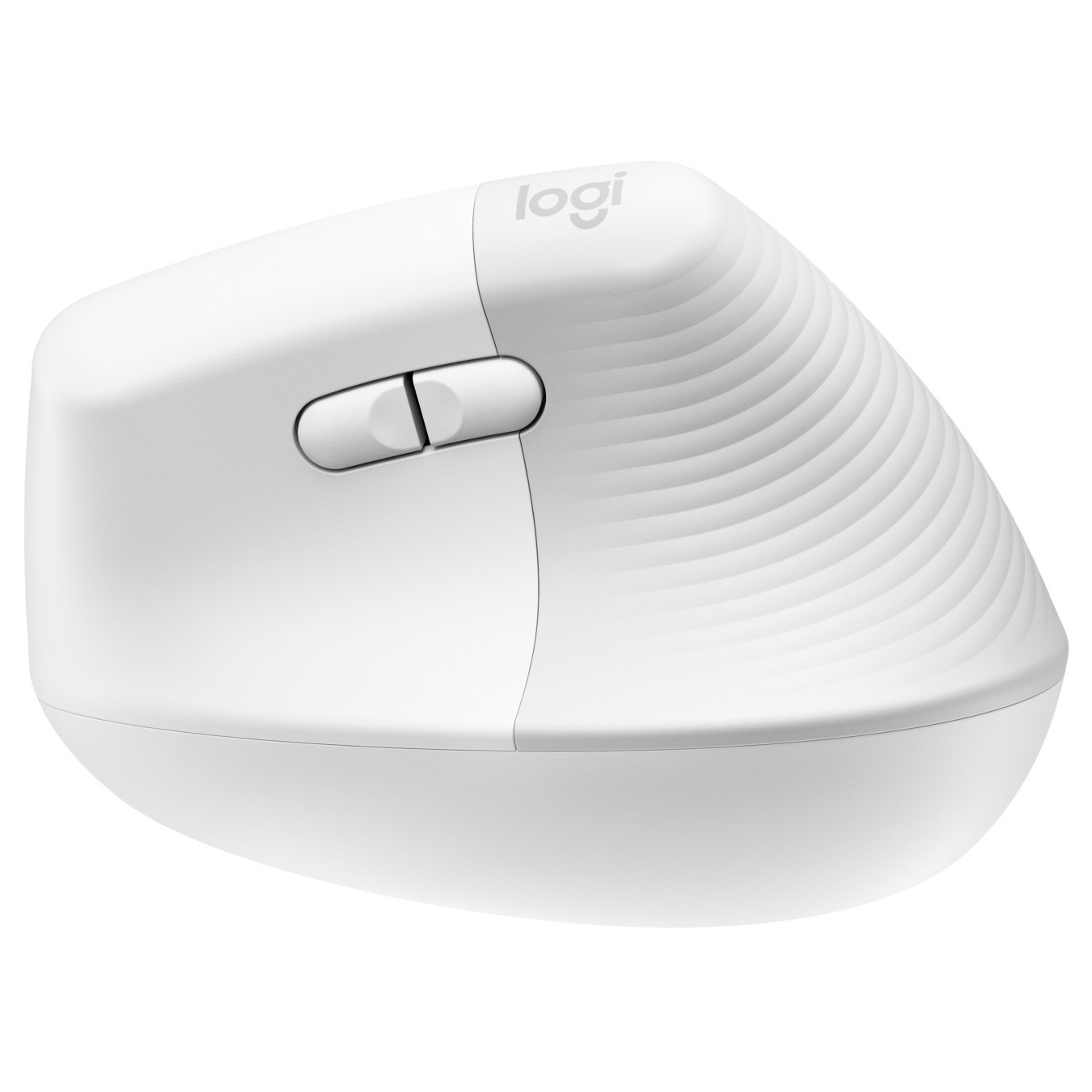 Logitech Lift for Mac - Vertical Ergonomic Wireless Mouse - Off-White, 6 Buttons, Optical 4000 DPI, Bluetooth & Logi Bolt