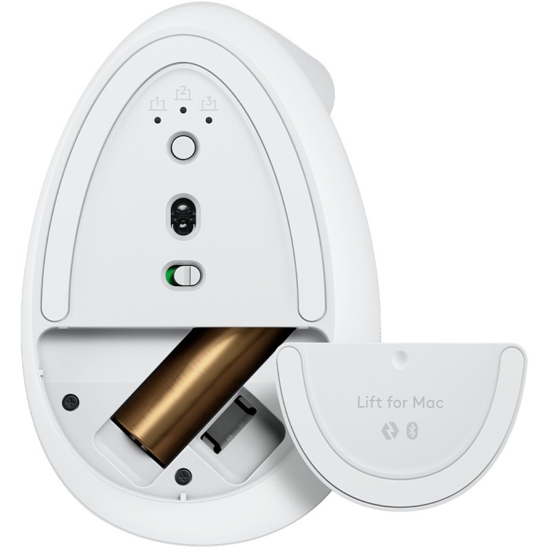 Buy Logitech Lift for Mac - Vertical Ergonomic Wireless Mouse - Off-White, 6 But... in Cyprus, Nicosia, Limassol, Larnaka, Pafos