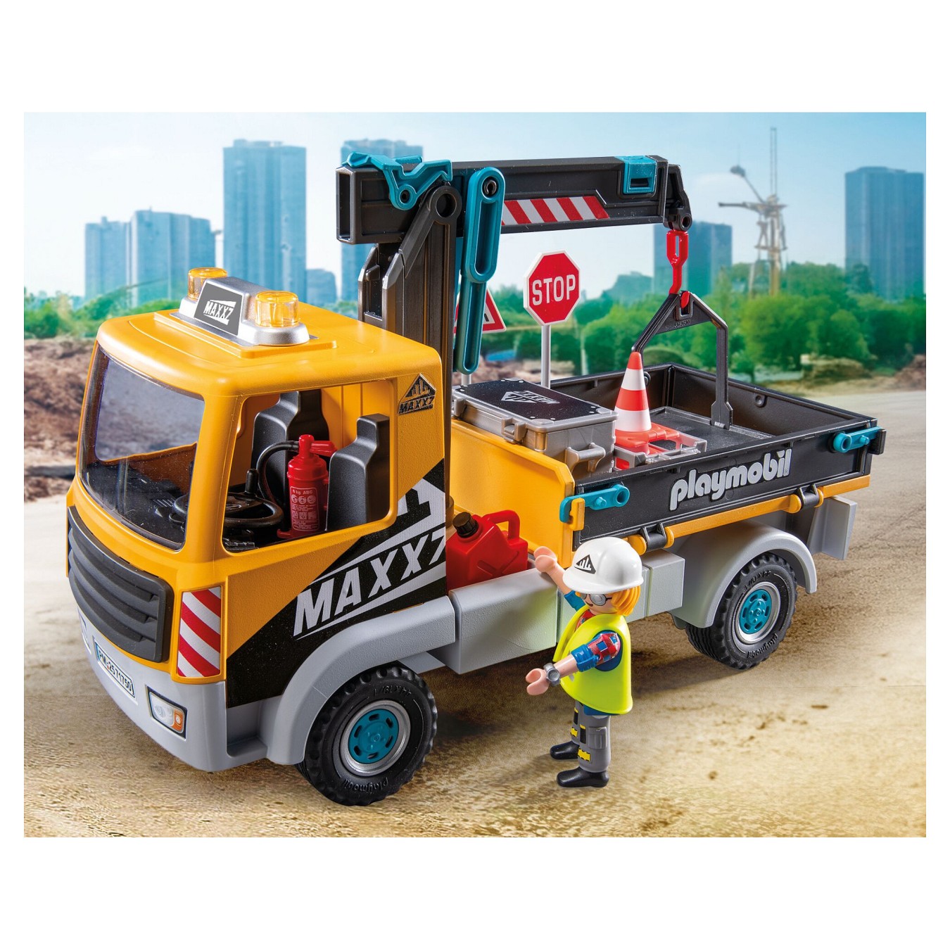 Buy 71750 Action Heroes Baustellen-LKW mit Kran in Cyprus, Nicosia, Limassol, Larnaka, Pafos