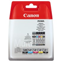 Buy Canon Tinte PGI-580 CLI-581 2078C005 5er Multipack (PGBK BKMCY) bis zu 400 Seiten gemäß ISO IEC 24711 & ISO IEC 29102 in Cyp