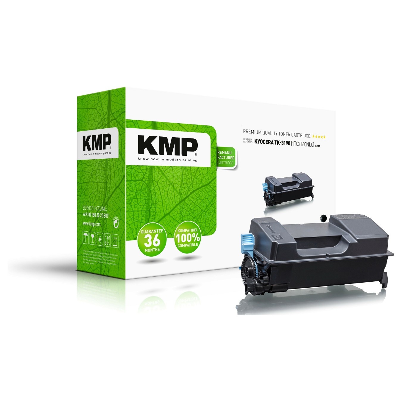 Buy KMP K-T82 Toner schwarz kompatibel mit Kyocera TK-3190 in Cyprus, Nicosia, Limassol, Larnaka, Pafos