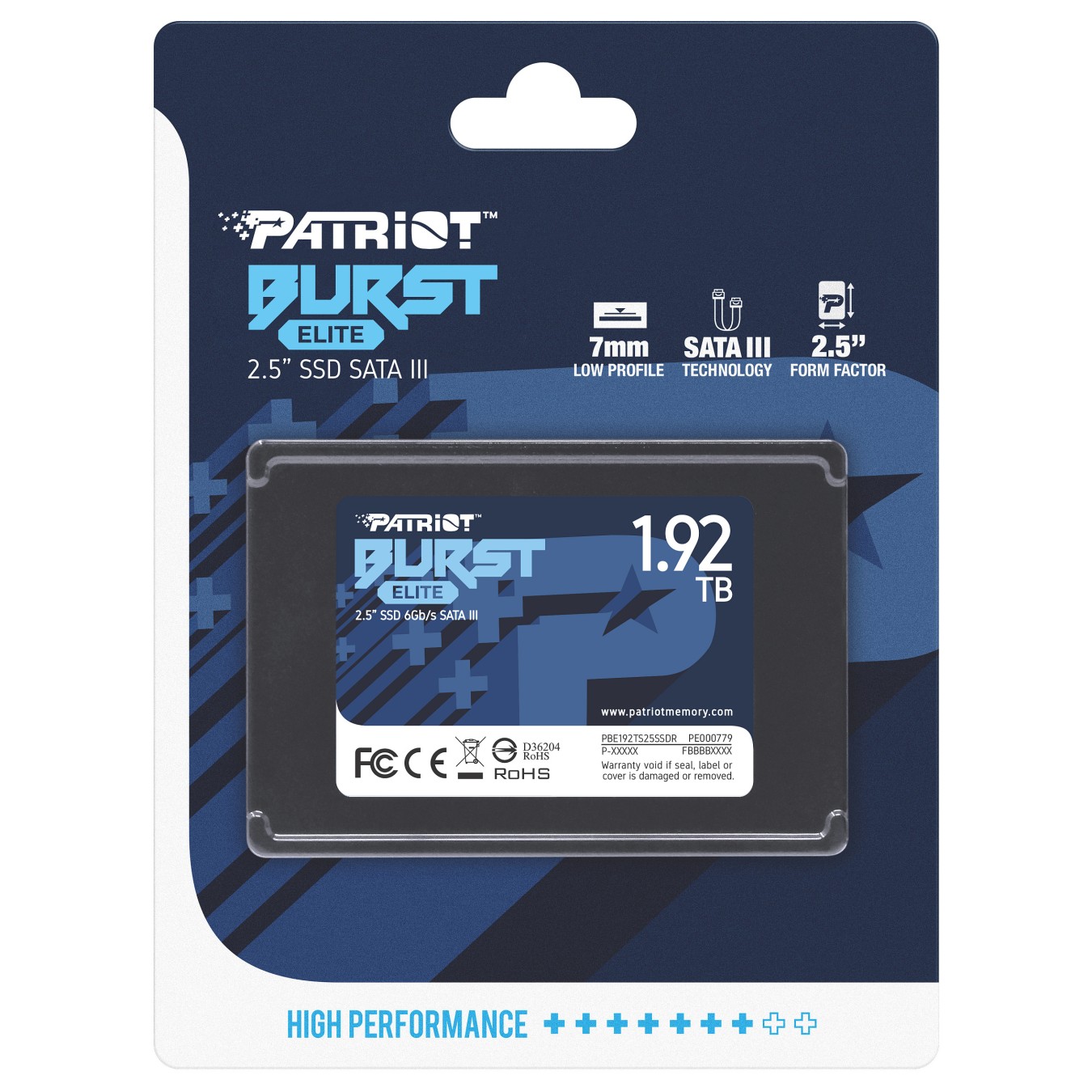 Buy Patriot Burst Elite 1,92 TB (schwarz, SATA 6 Gb s, 2,5') in Cyprus, Nicosia, Limassol, Larnaka, Pafos